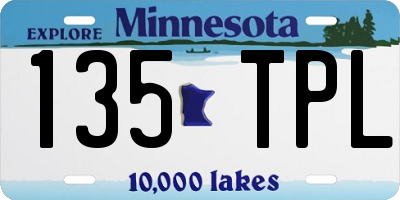MN license plate 135TPL