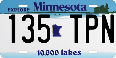 MN license plate 135TPN
