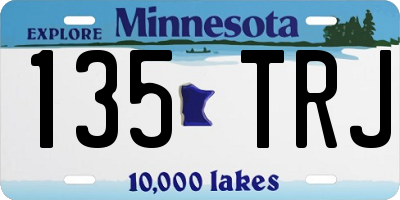 MN license plate 135TRJ
