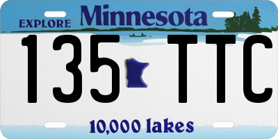 MN license plate 135TTC