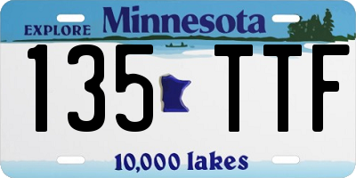 MN license plate 135TTF