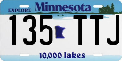 MN license plate 135TTJ
