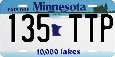 MN license plate 135TTP