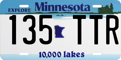 MN license plate 135TTR