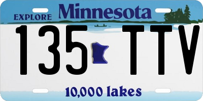 MN license plate 135TTV