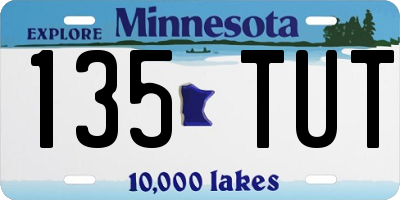 MN license plate 135TUT