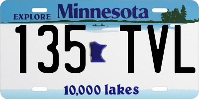 MN license plate 135TVL
