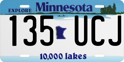 MN license plate 135UCJ