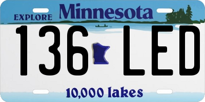 MN license plate 136LED