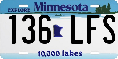 MN license plate 136LFS