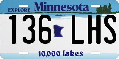 MN license plate 136LHS