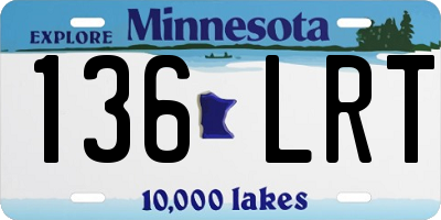 MN license plate 136LRT