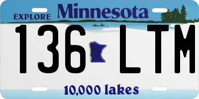MN license plate 136LTM