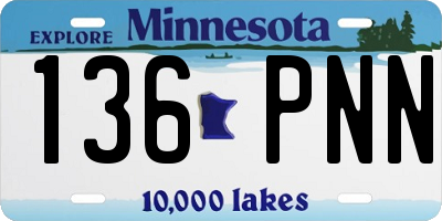 MN license plate 136PNN