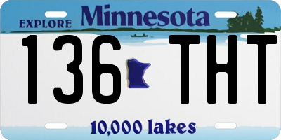 MN license plate 136THT