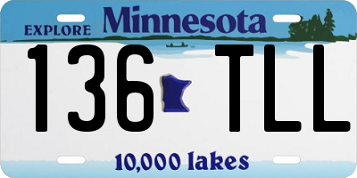 MN license plate 136TLL