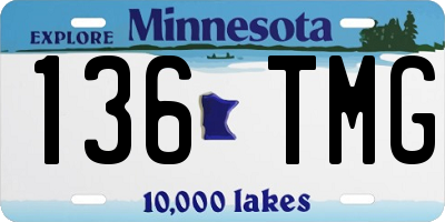 MN license plate 136TMG