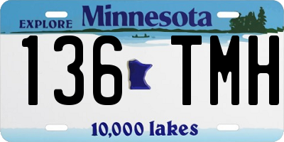 MN license plate 136TMH