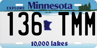 MN license plate 136TMM
