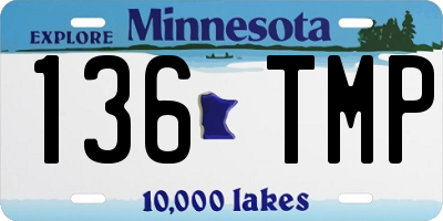 MN license plate 136TMP