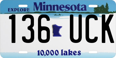 MN license plate 136UCK