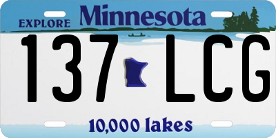 MN license plate 137LCG
