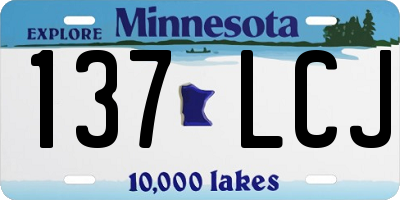 MN license plate 137LCJ