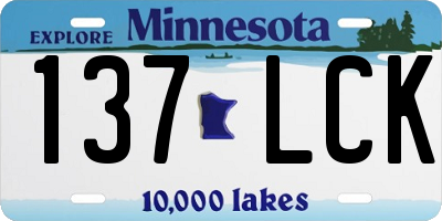 MN license plate 137LCK