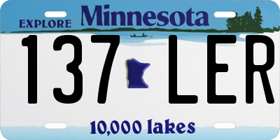 MN license plate 137LER
