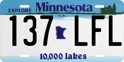 MN license plate 137LFL