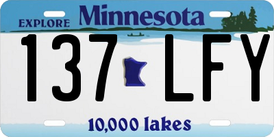 MN license plate 137LFY
