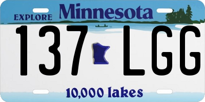 MN license plate 137LGG
