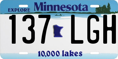 MN license plate 137LGH