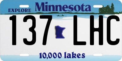 MN license plate 137LHC