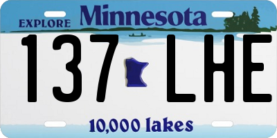 MN license plate 137LHE