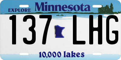 MN license plate 137LHG