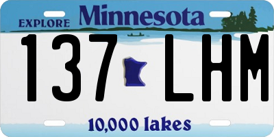 MN license plate 137LHM