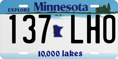 MN license plate 137LHO