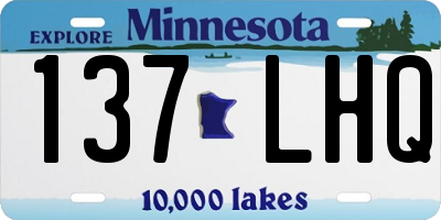 MN license plate 137LHQ