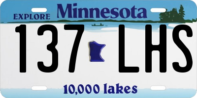 MN license plate 137LHS