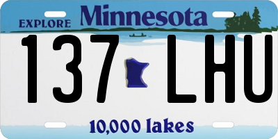 MN license plate 137LHU