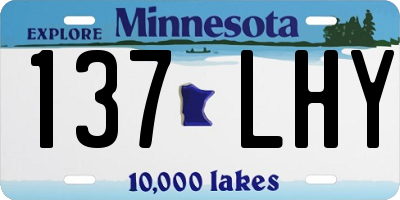 MN license plate 137LHY
