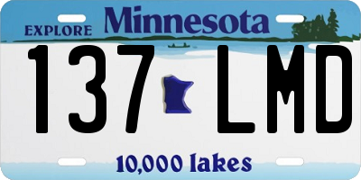 MN license plate 137LMD