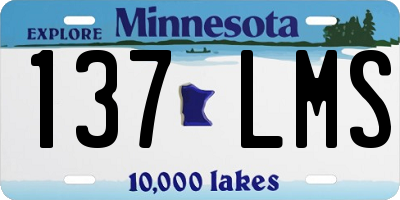 MN license plate 137LMS
