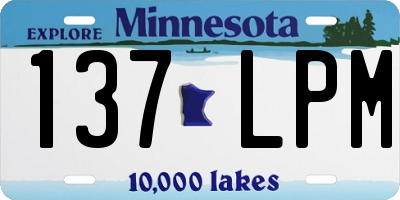 MN license plate 137LPM