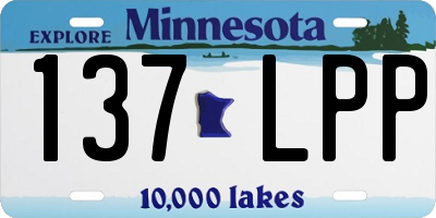 MN license plate 137LPP