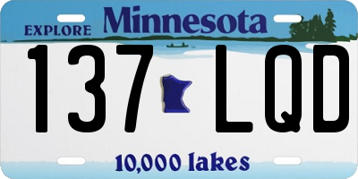 MN license plate 137LQD