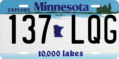 MN license plate 137LQG
