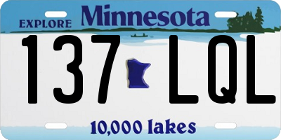 MN license plate 137LQL