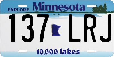 MN license plate 137LRJ